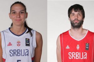 Sonja Petrović i Miloš Teodosić